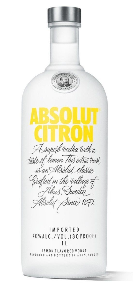 Absolut Vodka Citron 100cl 40% Absolut Vodka Citron 100cl 40%