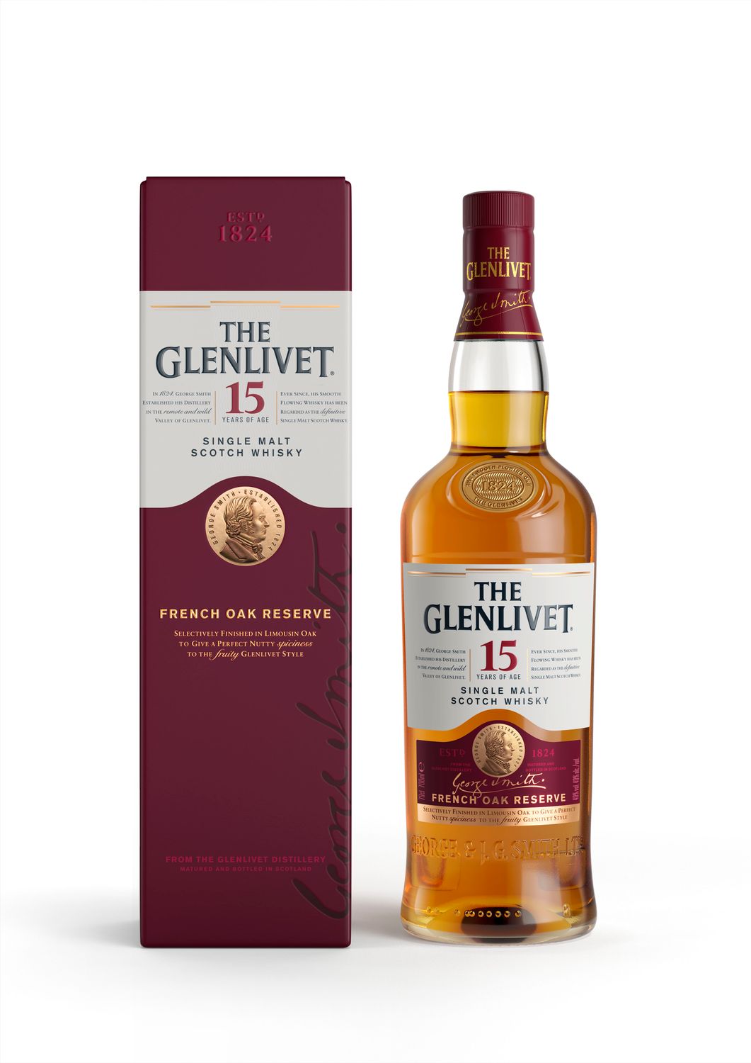 The Glenlivet 15yo The French Oak Reserve Scotch Whisky 70cl 40% The Glenlivet 15yo The French Oak Reserve Scotch Whisky 70cl 40%