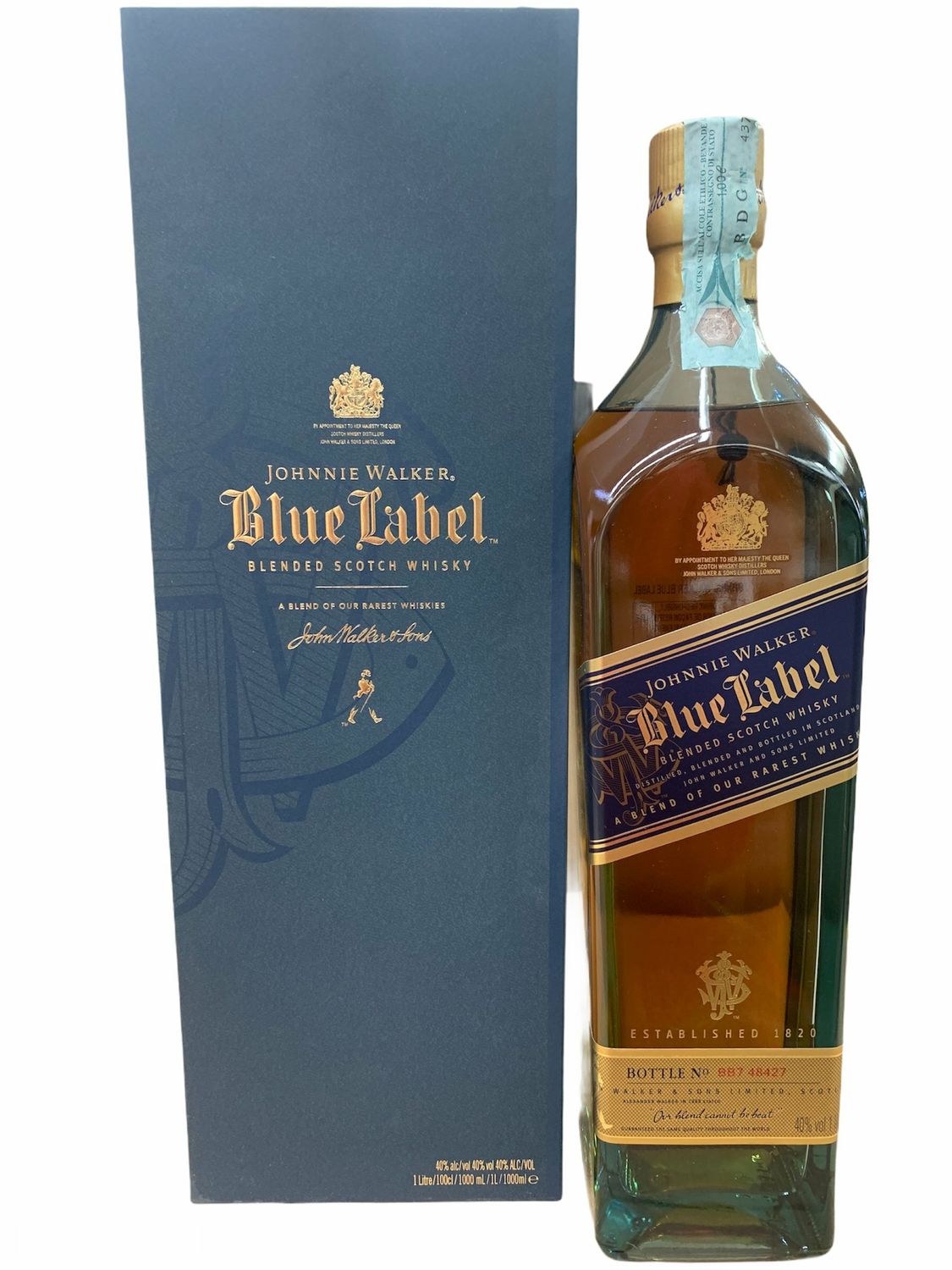 Johnnie Walker Blue Label Scotch Whisky 100cl 40% Johnnie Walker Blue Label Scotch Whisky 100cl 40%