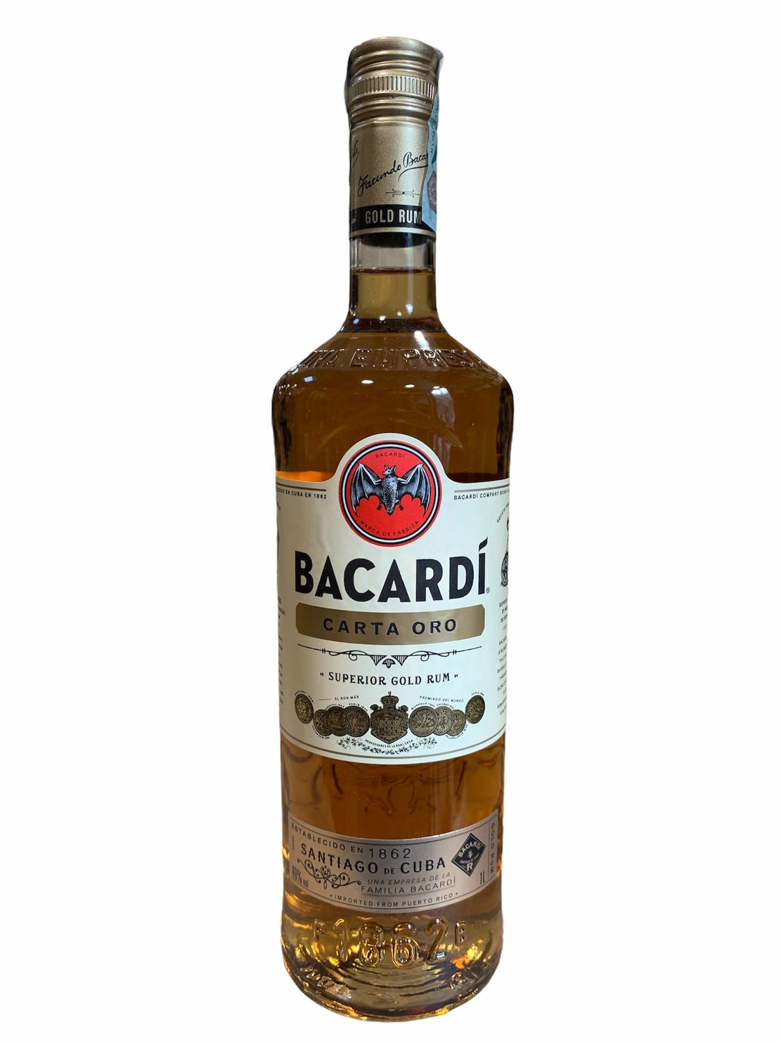 Bacardi Gold Rum Carta Oro 100cl 40% Bacardi Gold Rum Carta Oro 100cl 40%