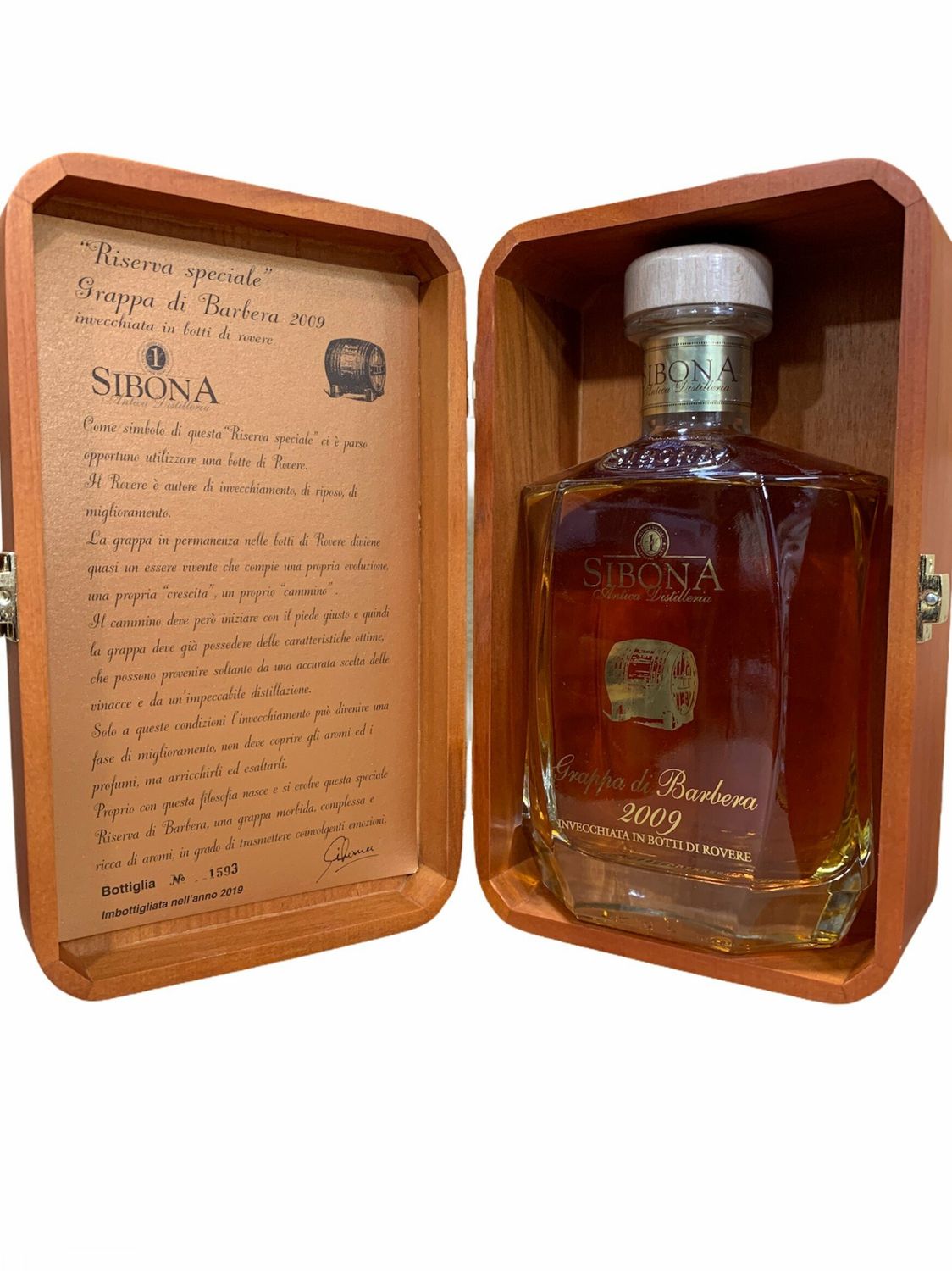 Sibona Grappa di Barbera Millesimo 2009 70cl 44%