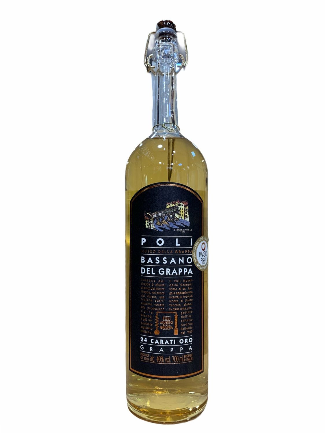 Poli Grappa Bassano 24 Carati 70cl 40%
