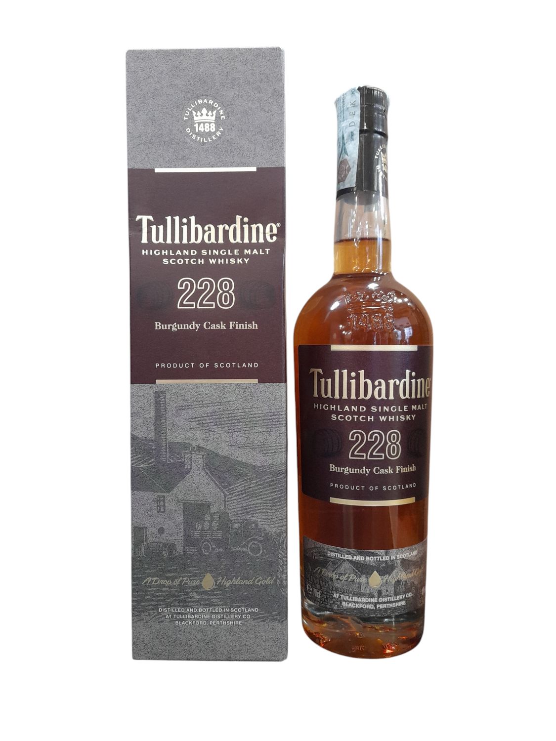 Tullibardine 228 Burgundy Finish Scotch Whisky 70cl 43%