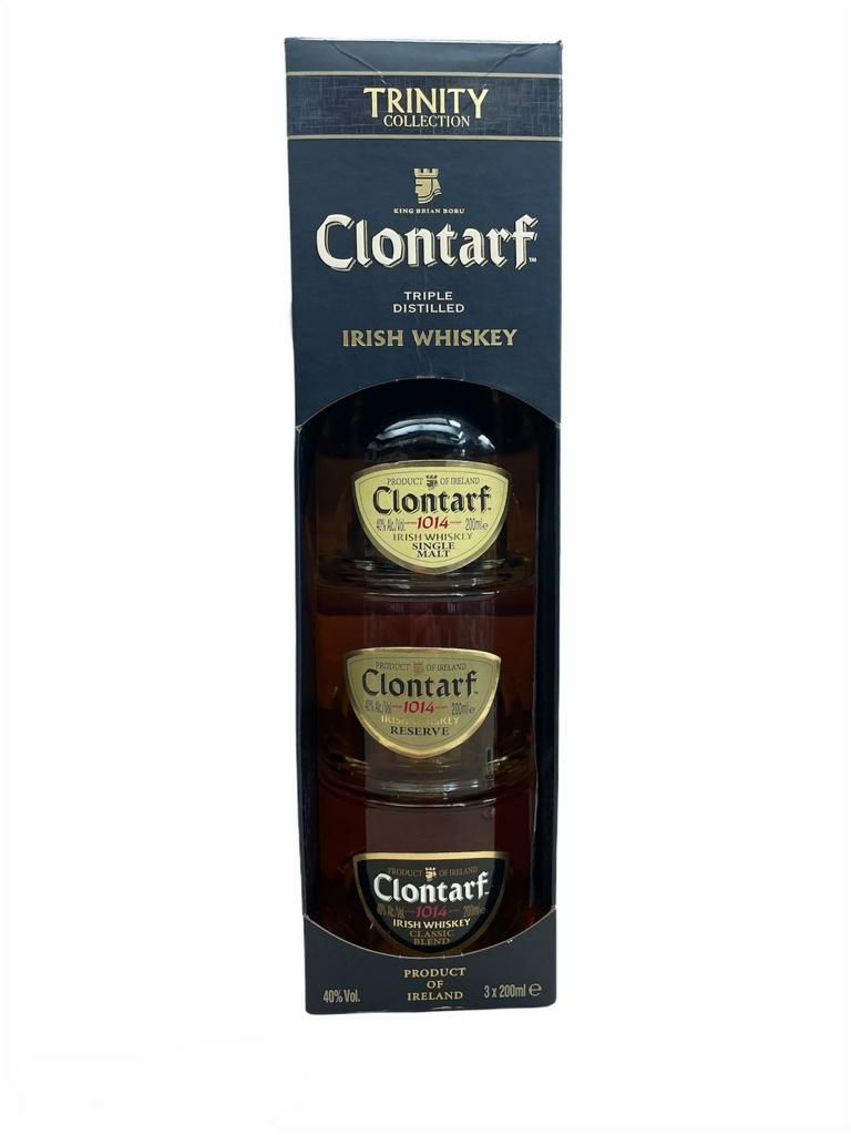 Clontarf Irish Whiskey Trinity Collection 3x20cl 40% Clontarf Irish Whiskey Trinity Collection 3x20cl 40%