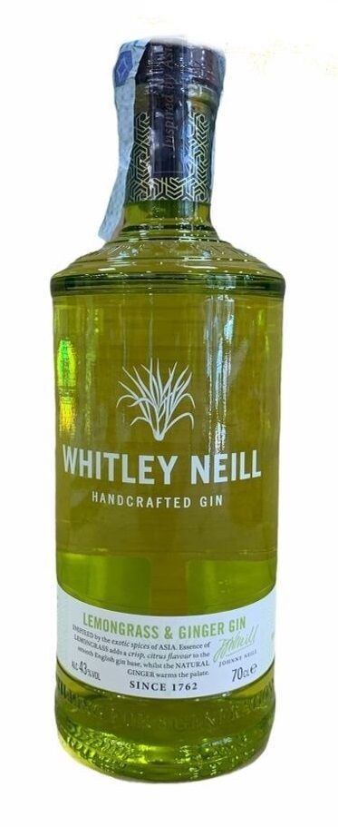 Whitley Neill Lemongrass & Ginger Gin 70cl 43%