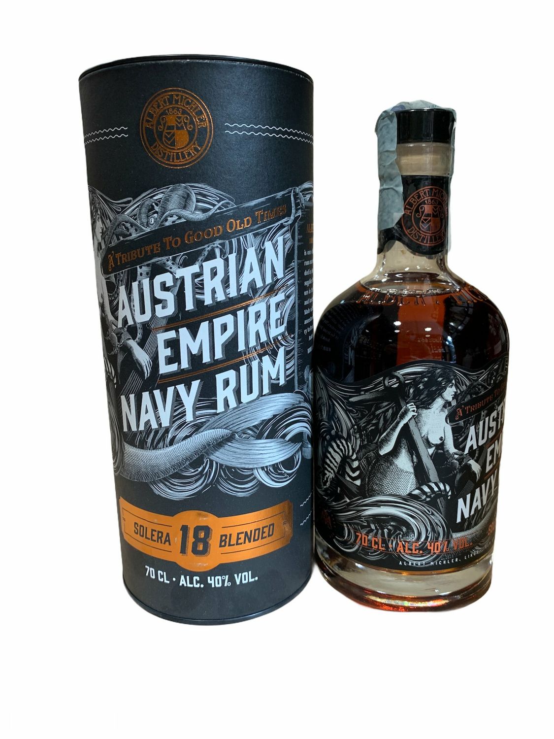 Austrian Empire Navy Rum 18yo 70cl 40% Austrian Empire Navy Rum 18yo 70cl 40% "Albert Michler"