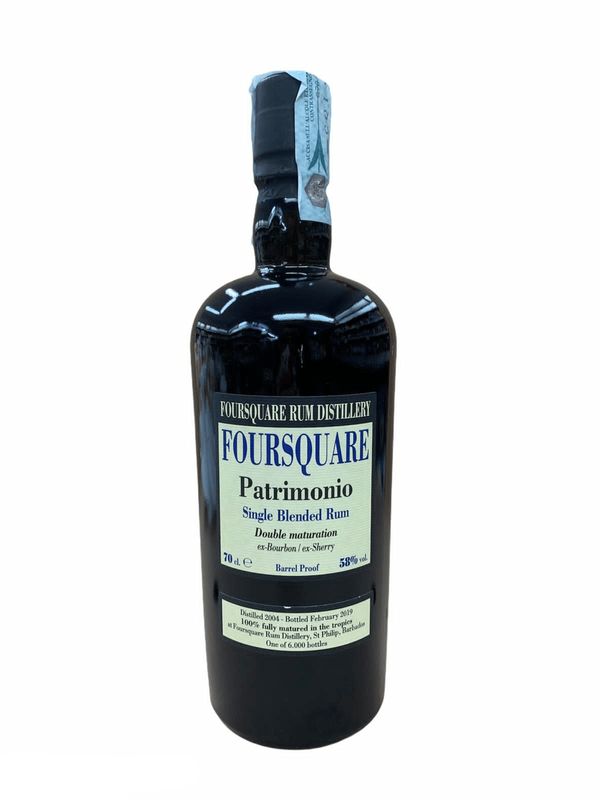 Foursquare Single Rum Patrimonio 70cl 58% Foursquare Single Rum Patrimonio 70cl 58%