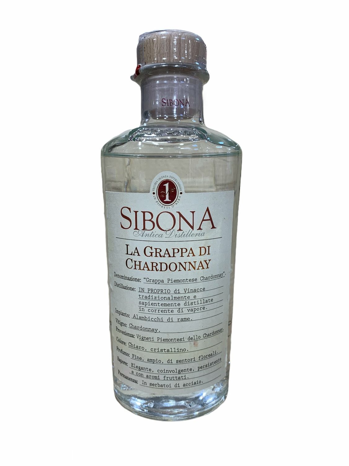 Sibona Grappa di Chardonnay 50cl 42% Sibona Grappa di Chardonnay 50cl 42%
