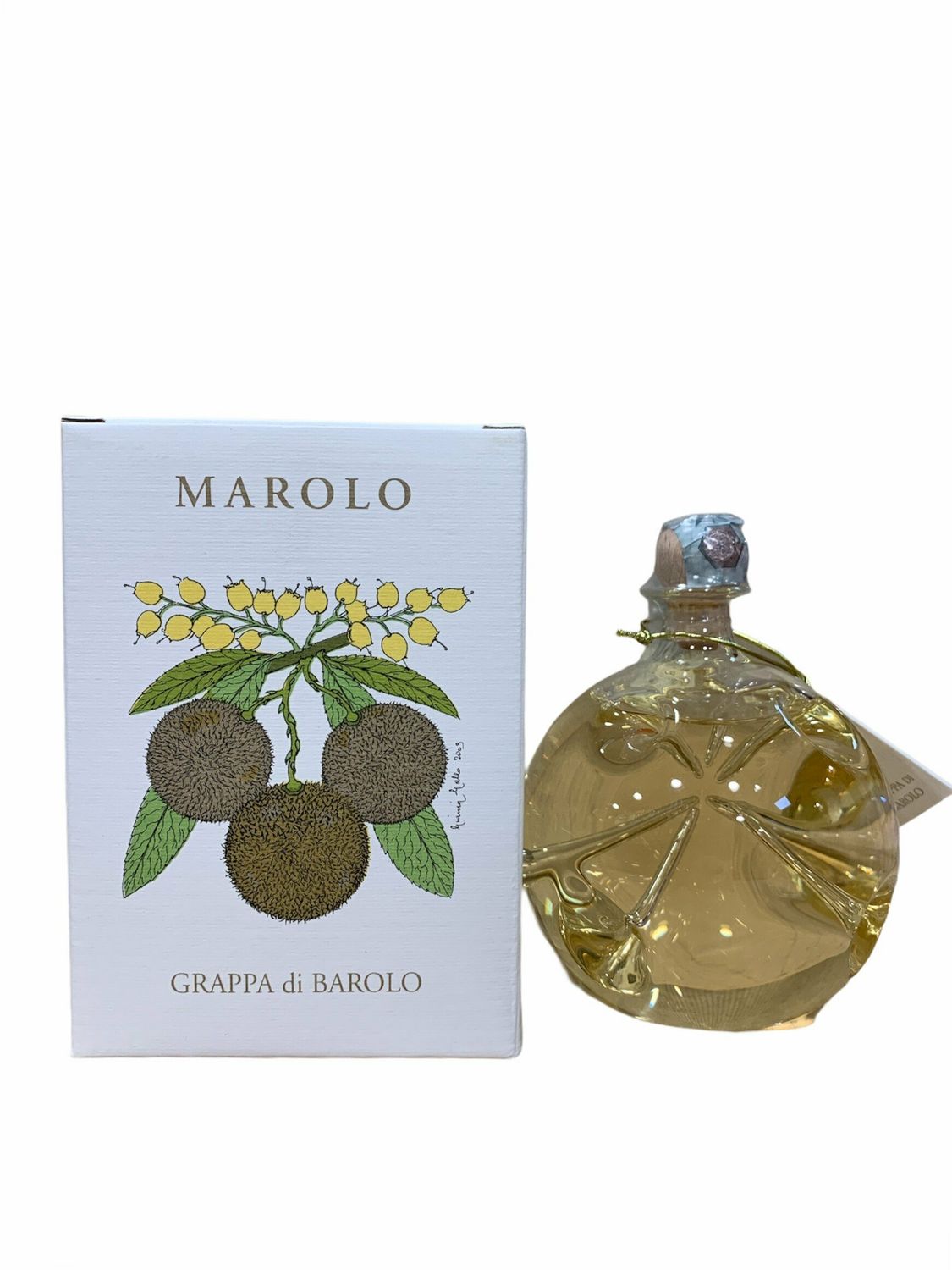 Marolo Grappa di Barolo Marolo Grappa di Barolo "Speciale bottiglia in vetro soffiato" 50cl 42%