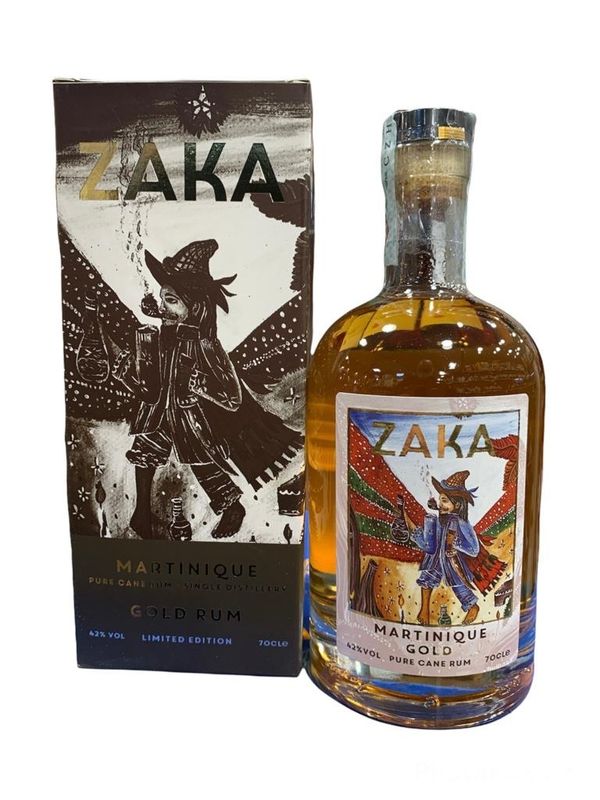Zaka Martinique Gold Rum 70cl 42% Zaka Martinique Gold Rum 70cl 42%