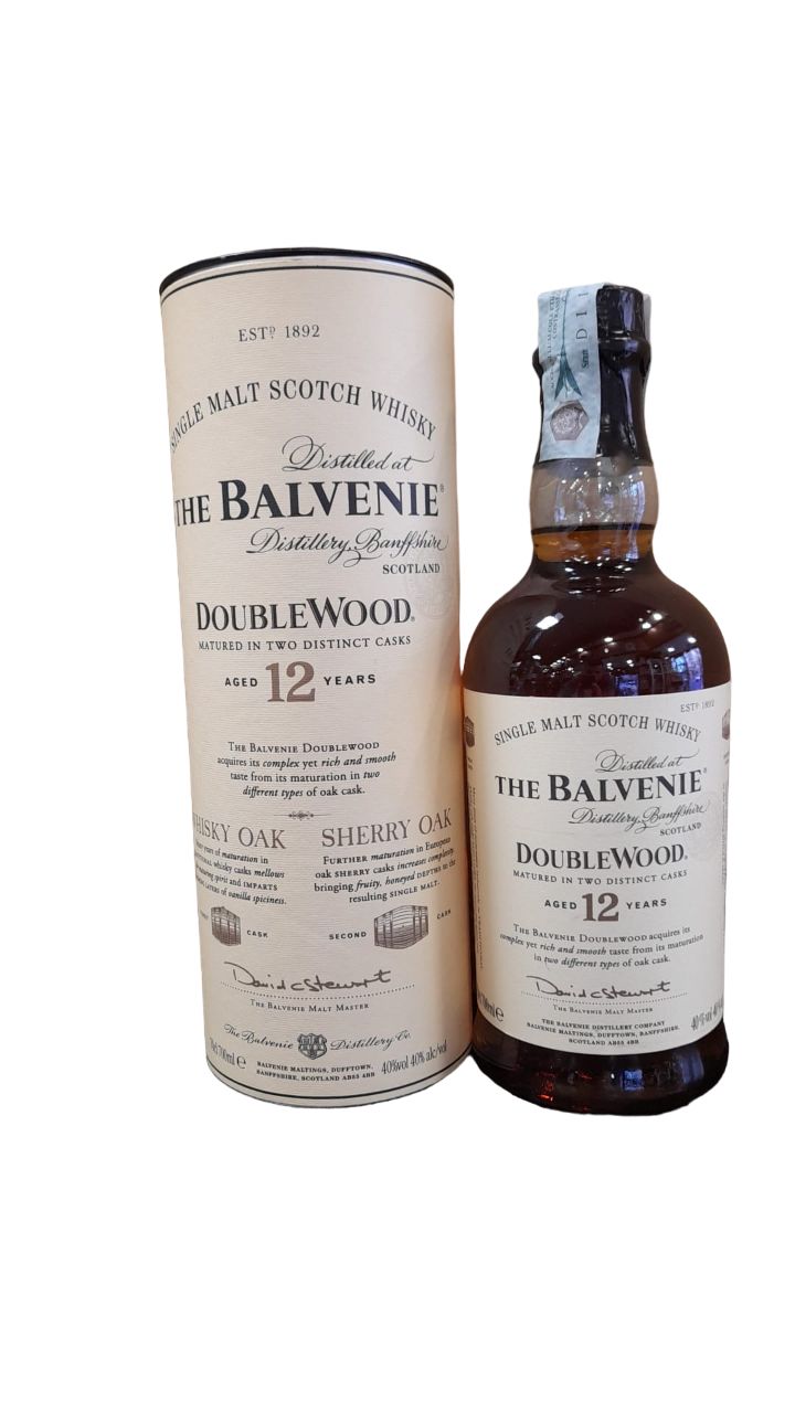 The Balvenie 12yo Double Wood Scotch Whisky 70cl 40% The Balvenie 12yo Double Wood Scotch Whisky 70cl 40%