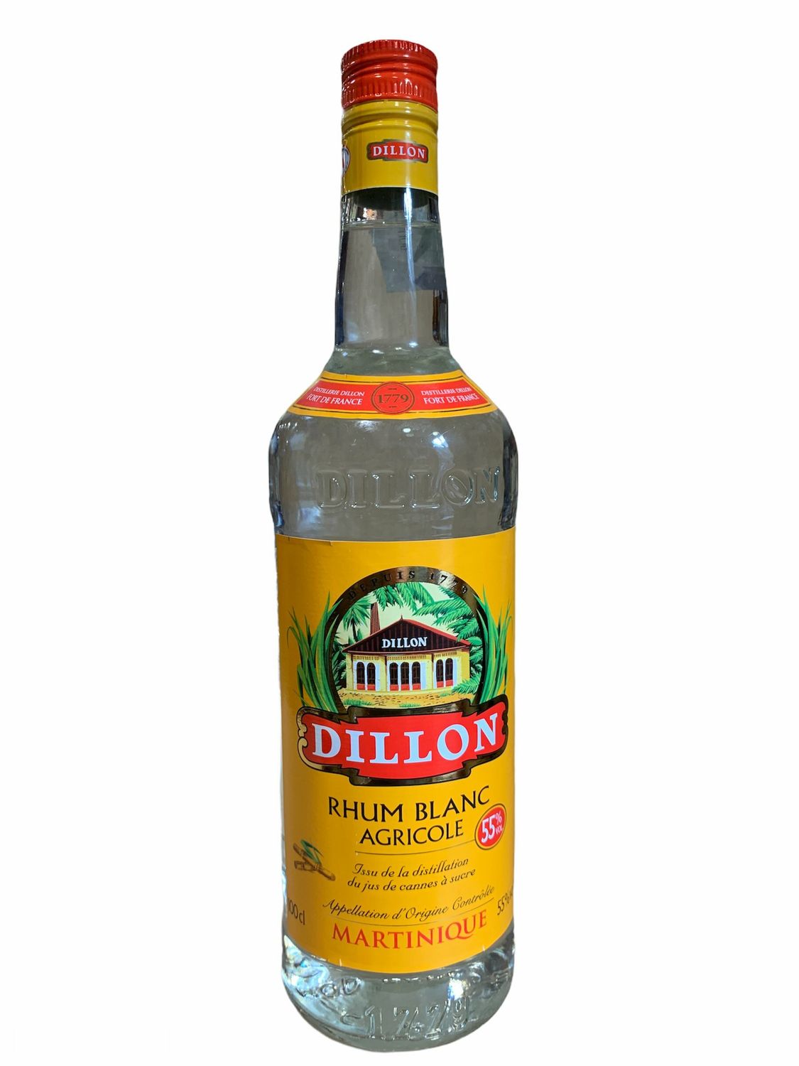 Dillon Rhum Blanc Agricole 100cl 55% Dillon Rhum Blanc Agricole 100cl 55%