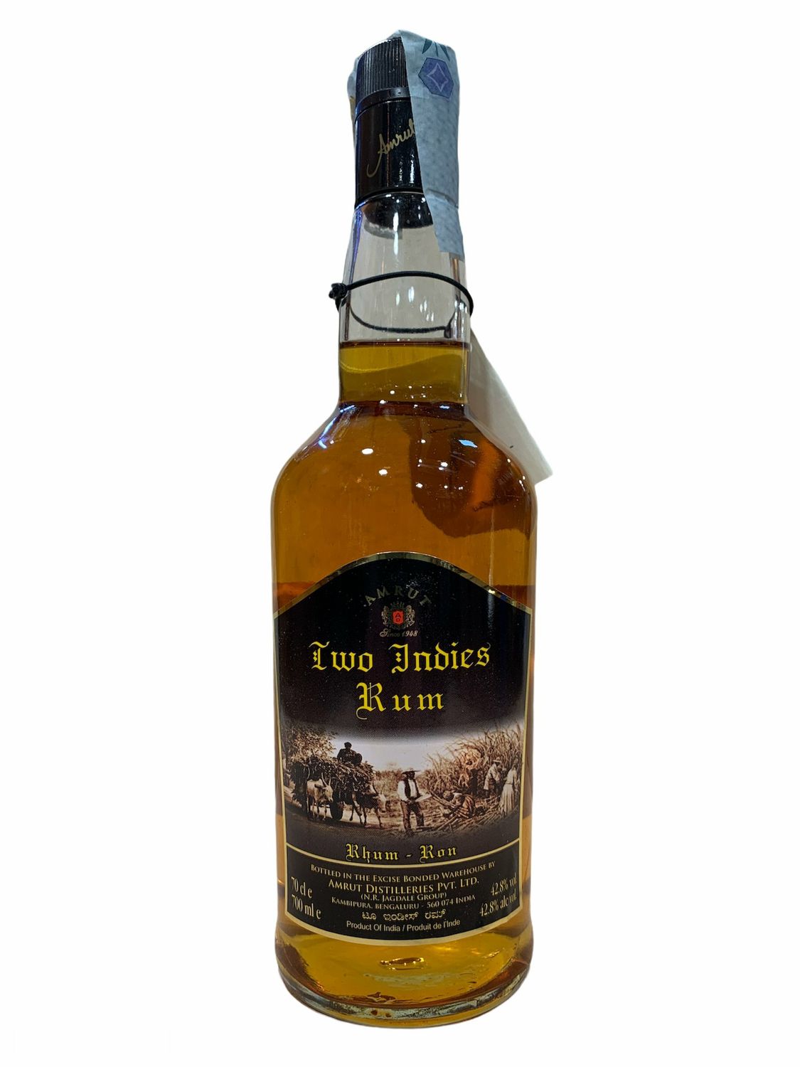 Amrut Two Indies Rum 70cl 42,8% Amrut Two Indies Rum 70cl 42,8%