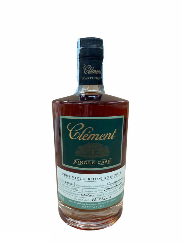 Clement Single Cask Tres Vieux Rhum Agricole 70cl 41,2% Clement Single Cask Tres Vieux Rhum Agricole 70cl 41,2%