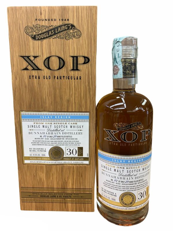 Bunnahabhain Scotch Whisky 30yo 70cl 42,6% Bunnahabhain Scotch Whisky 30yo 70cl 42,6% "Douglas Laing & Co. Vaults"