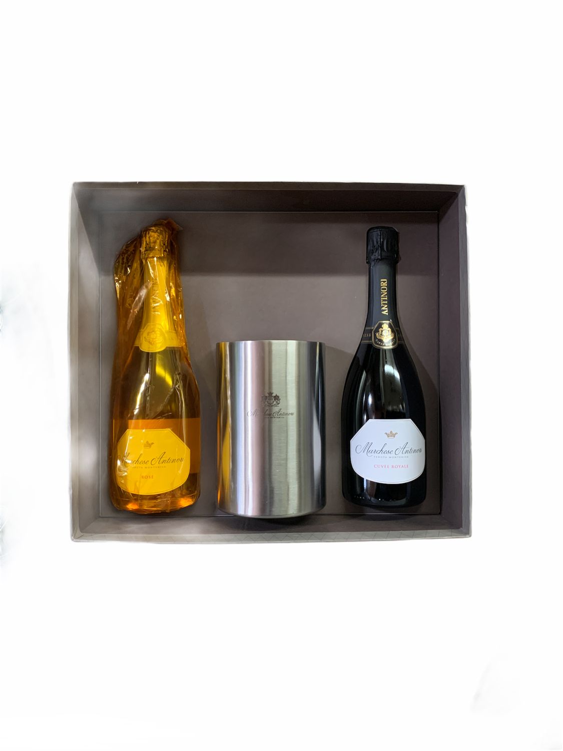 Antinori Confezione 2 Bottiglie Franciacorta 75cl + Glacette Antinori Confezione 2 Bottiglie Franciacorta 75cl + Glacette