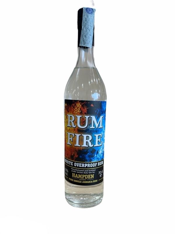 Hampden Rum Fire White Overproof Rum 70cl 63% Hampden Rum Fire White Overproof Rum 70cl 63%
