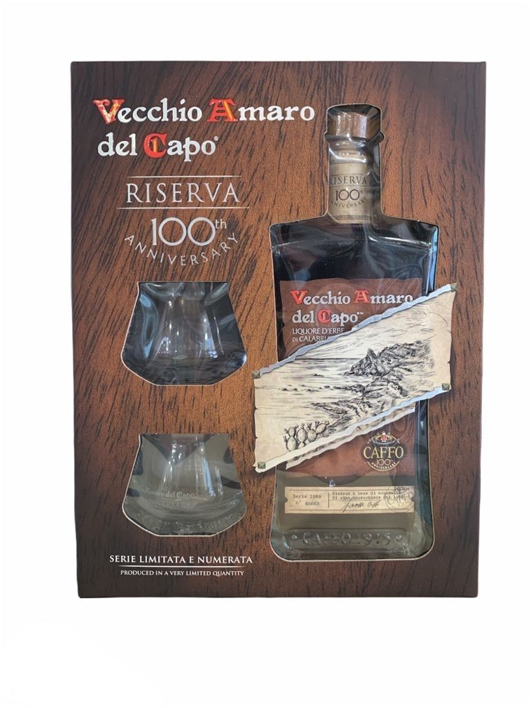 Caffo Vecchio Amaro del Capo Riserva conf. 100th anniversario 70cl 37,5% Caffo Vecchio Amaro del Capo Riserva conf. 100th anniversario 70cl 37,5%