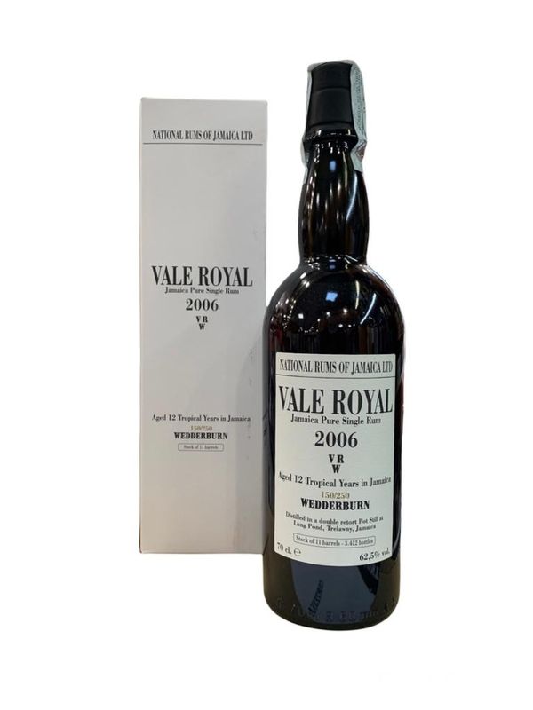 Vale Royal Rum Wedderburn 2006 70cl 62,5% Vale Royal Rum Wedderburn 2006 70cl 62,5%