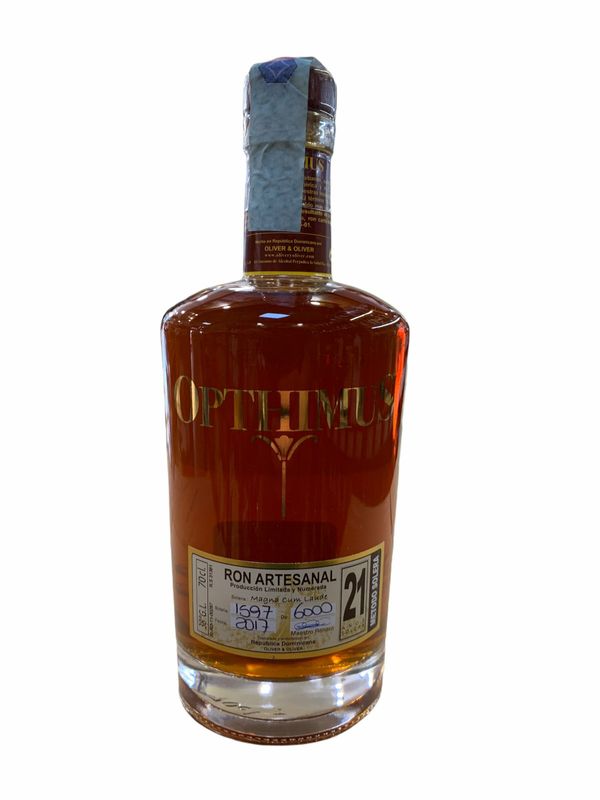 Opthimus Rum 21yo Ron Artesanal 70cl 38% Opthimus Rum 21yo Ron Artesanal 70cl 38%