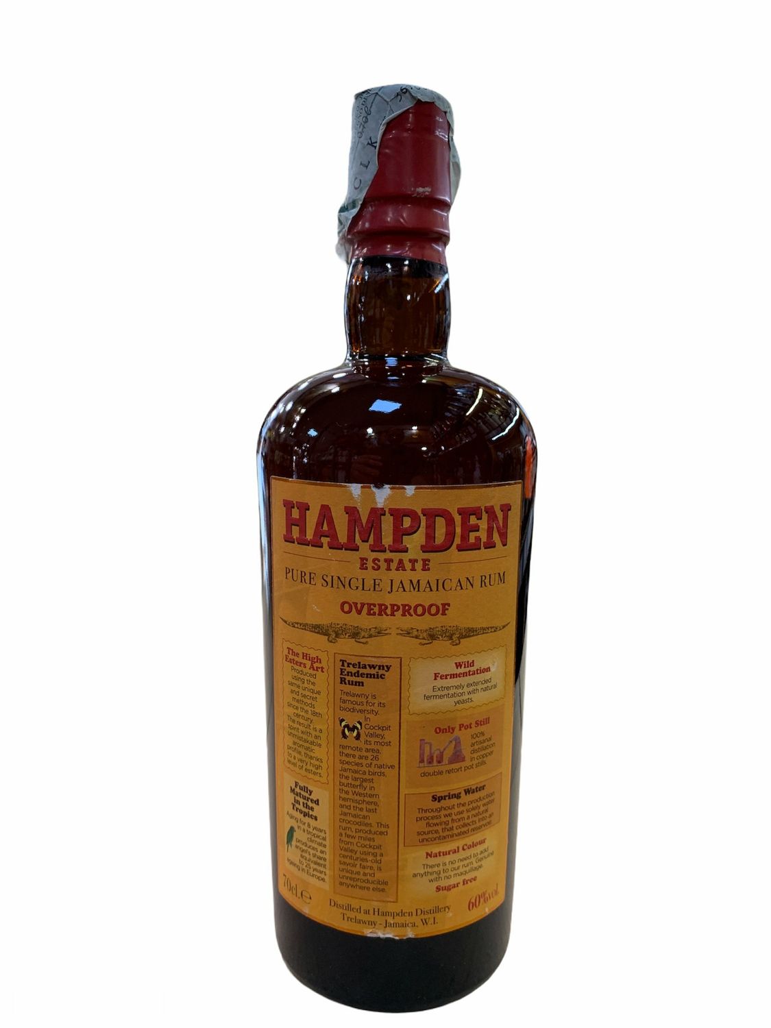 Hampden Estate Rum Overproof Pure Single Rum 70cl 60% Hampden Estate Rum Overproof Pure Single Rum 70cl 60%