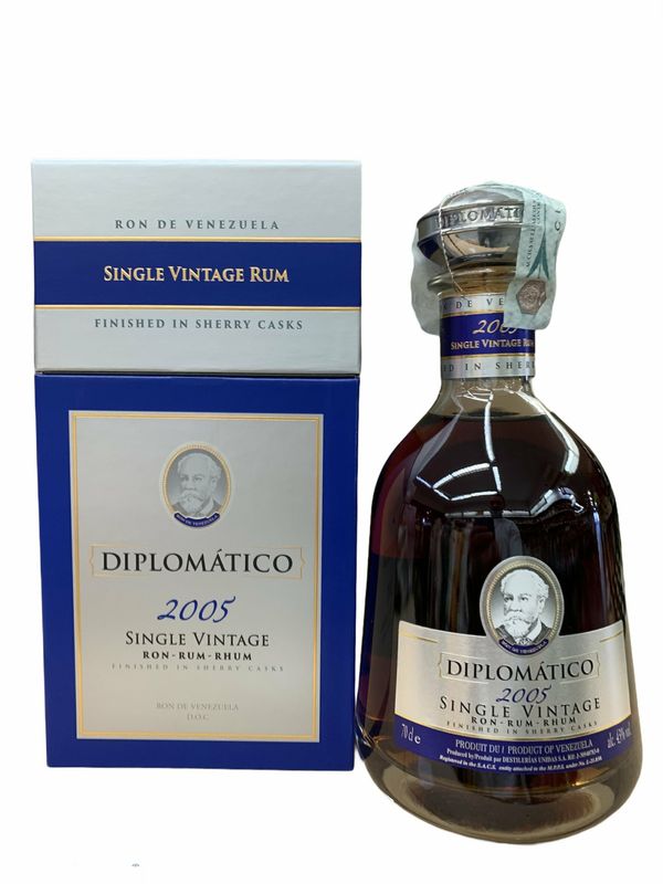 Diplomatico Rum Single Vintage 2005 70cl 43% Diplomatico Rum Single Vintage 2005 70cl 43%