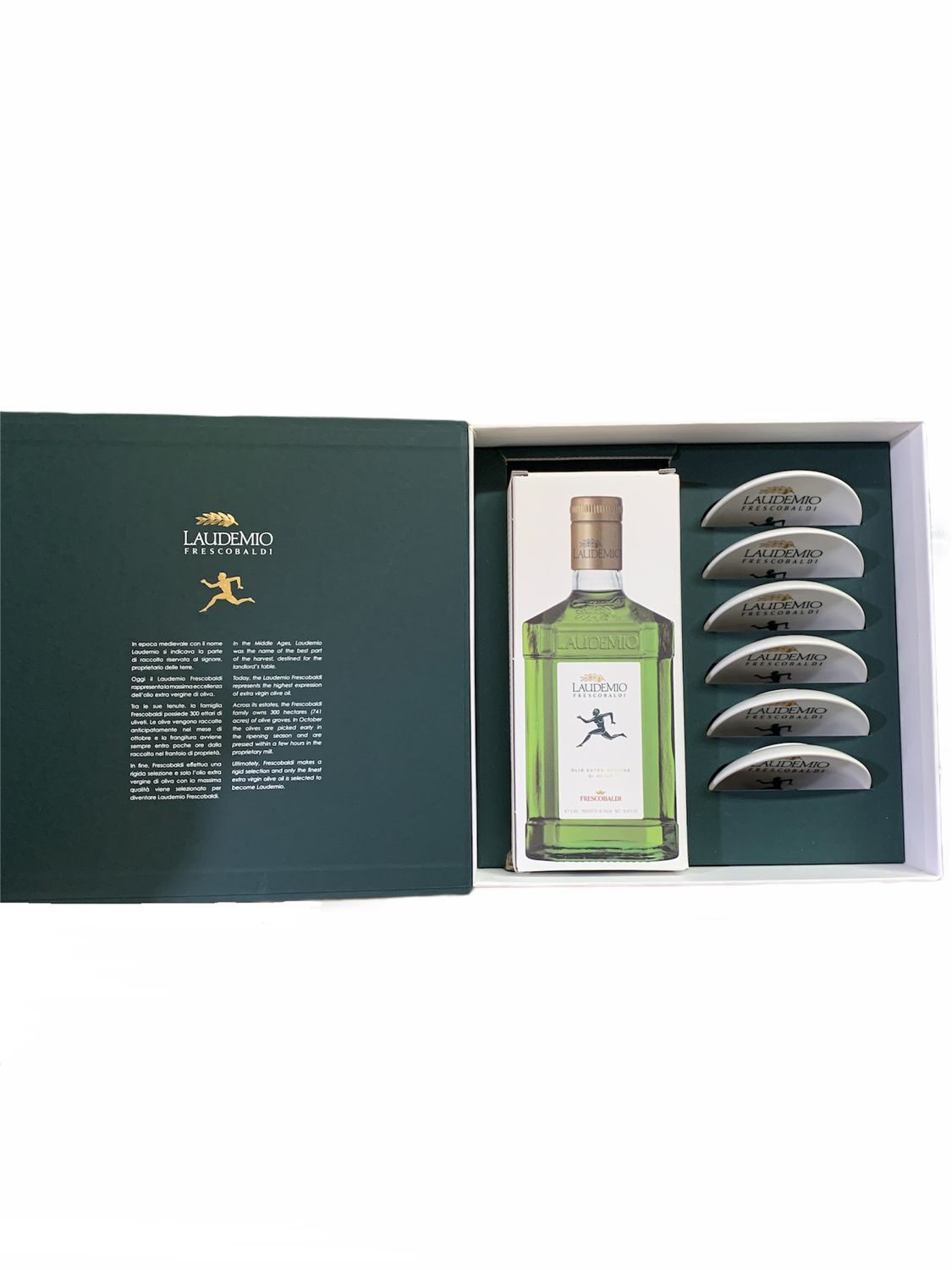 Frescobaldi Confezione "Laudemio" Olio 50cl + 6 Piattini