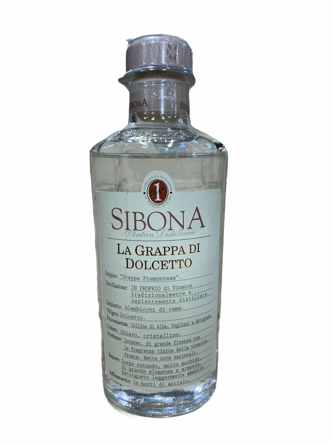 Sibona Grappa di Dolcetto 50cl 42% Sibona Grappa di Dolcetto 50cl 42%