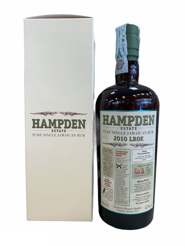 Hampden Estate 2010 LROK Pure Single Rum 70cl 47% Hampden Estate 2010 LROK Pure Single Rum 70cl 47%