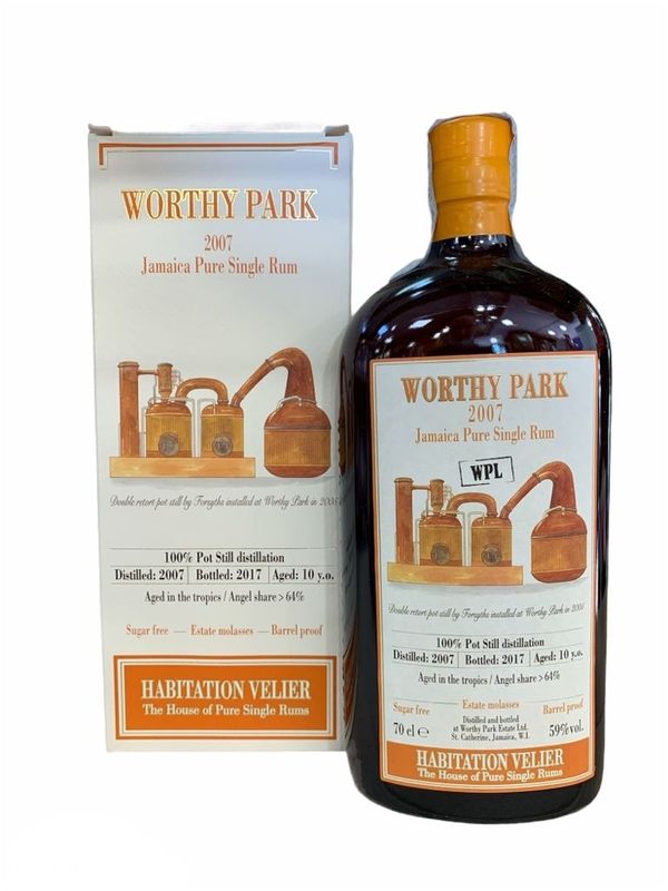 Habitation Velier Worthy Park Pure Single Rum 2007 70cl 59% Habitation Velier Worthy Park Pure Single Rum 2007 70cl 59%
