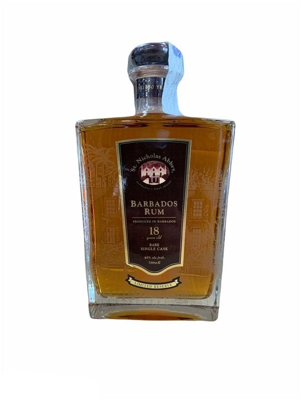 St. Nicholas Abbey Barbados Rum 18yo St. Nicholas Abbey Barbados Rum 18yo "Rare Single Cask" Limited Reserve 70cl 40%