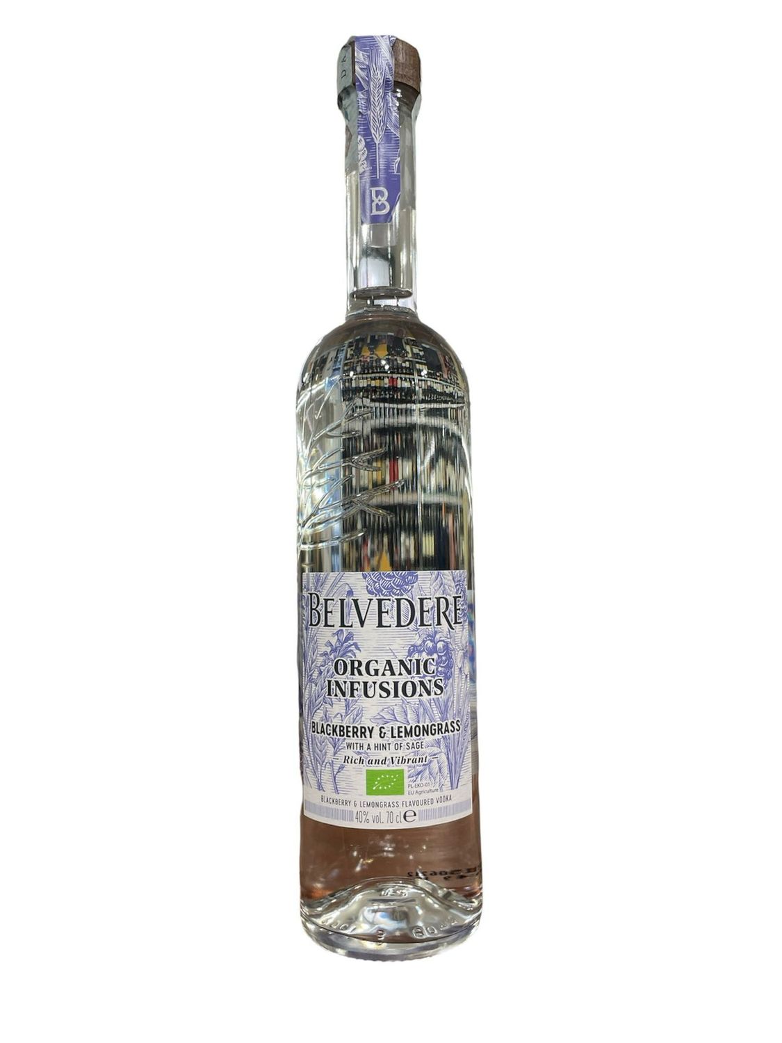 Belvedere Vodka Organic BlackBerry & Lemongrass 70cl 40% Belvedere Vodka Organic BlackBerry & Lemongrass 70cl 40%