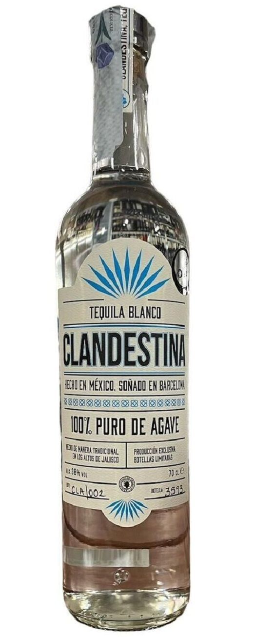 Clandestina Tequila Blanco 70cl 38%