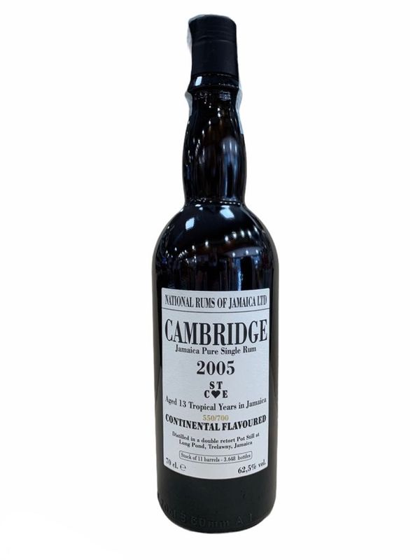 Cambridge Jamaica Pure Single Rum 70cl 62,5% Cambridge Jamaica Pure Single Rum 70cl 62,5%