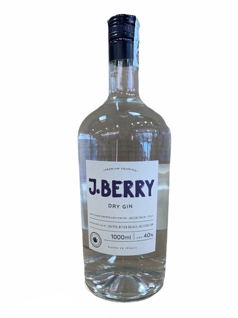J. Berry Dry Gin 100cl 40% J. Berry Dry Gin 100cl 40%