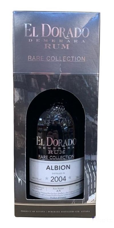 El Dorado Albion 2004 Rum 70cl 60,1% El Dorado Albion 2004 Rum 70cl 60,1%