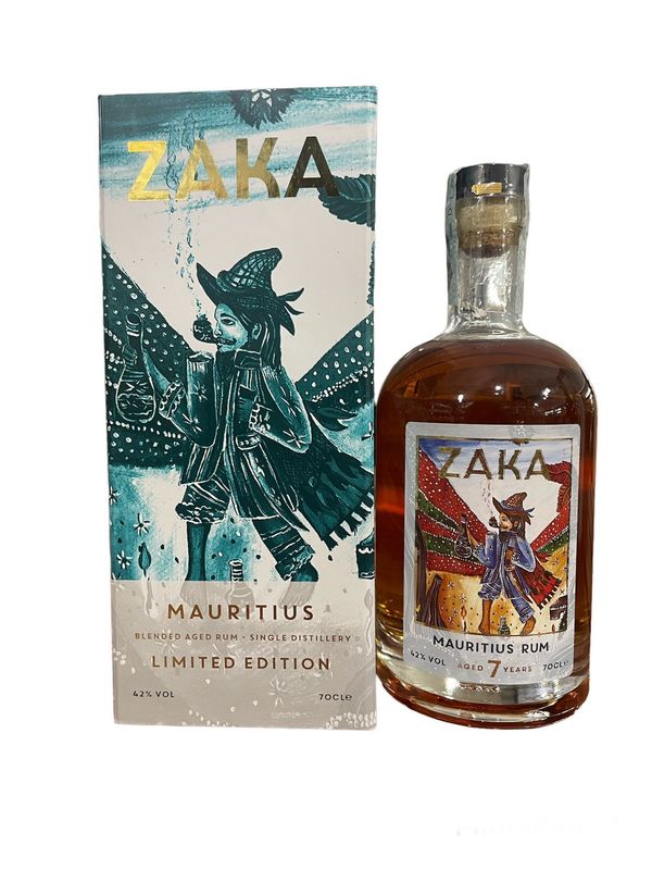 Zaka 7 Years Mauritius Rum 70cl. 42% Zaka 7 Years Mauritius Rum 70cl. 42%