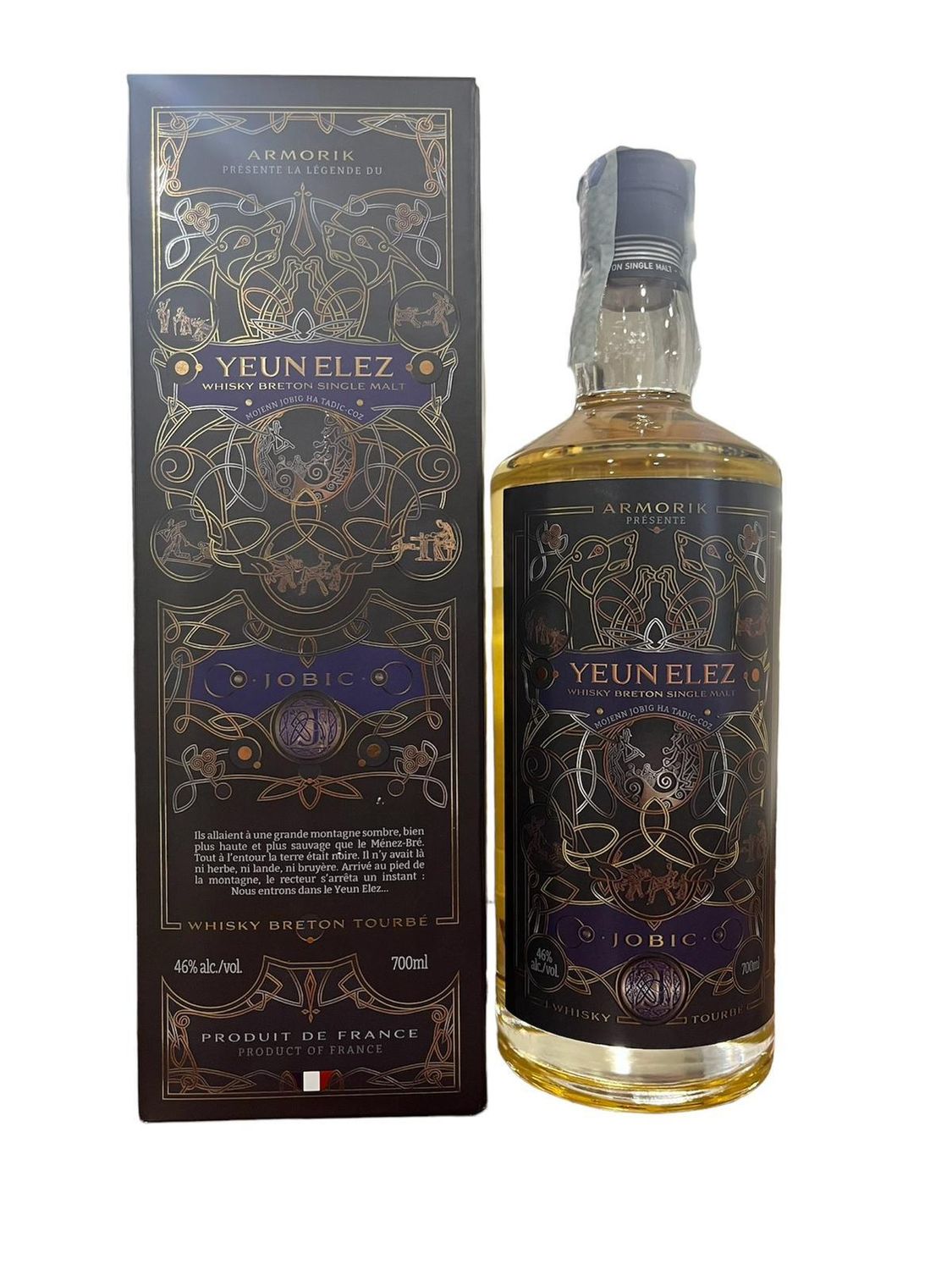 Armorik Yeun Elez whisky Breton single malt Jobic 70cl 46% Armorik Yeun Elez whisky Breton single malt Jobic 70cl 46%