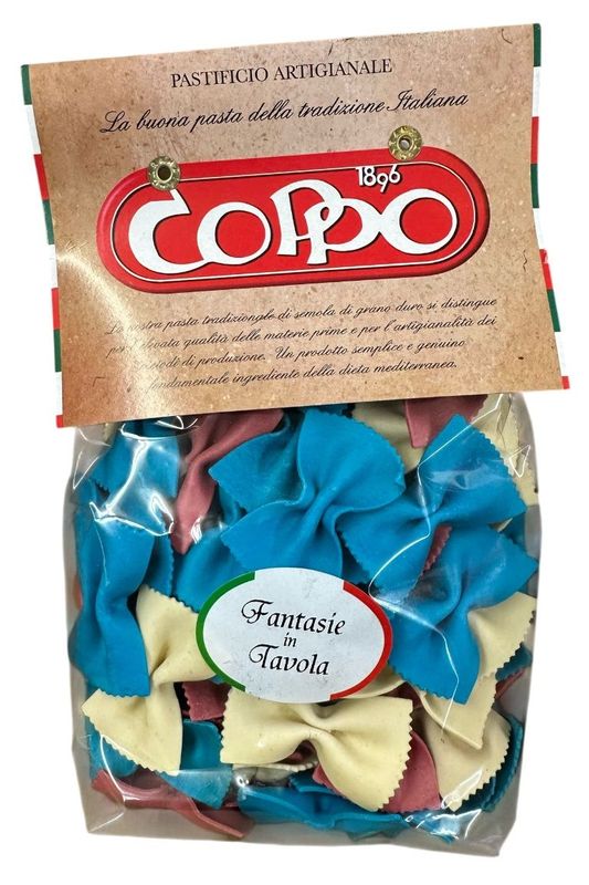 Pasta Coppo Farfalle Bianco Azzurre Rosse 250g