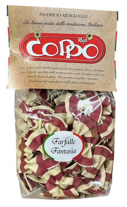 Pasta Coppo Farfalle Bianco Rosse 250g