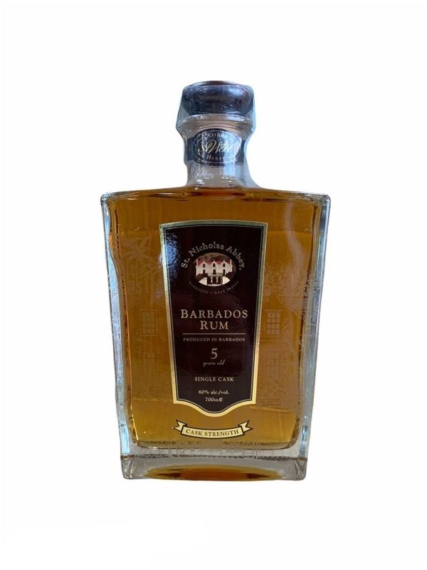St. Nicholas Abbey Barbados Rum 5yo St. Nicholas Abbey Barbados Rum 5yo "Single Cask" Cask Strength 70cl 60%