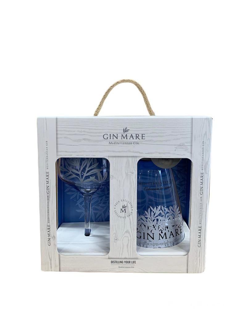 Gin Mare Mediterranean + Bicchiere 70cl 42,7% Gin Mare Mediterranean + Bicchiere 70cl 42,7%