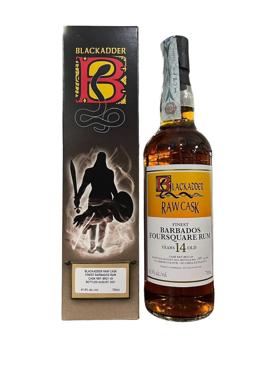 Blackadder Raw Cask Finest Barbados Foursquare Rum 14 Years 70cl 61.9% Blackadder Raw Cask Finest Barbados Foursquare Rum 14 Years 70cl 61.9%