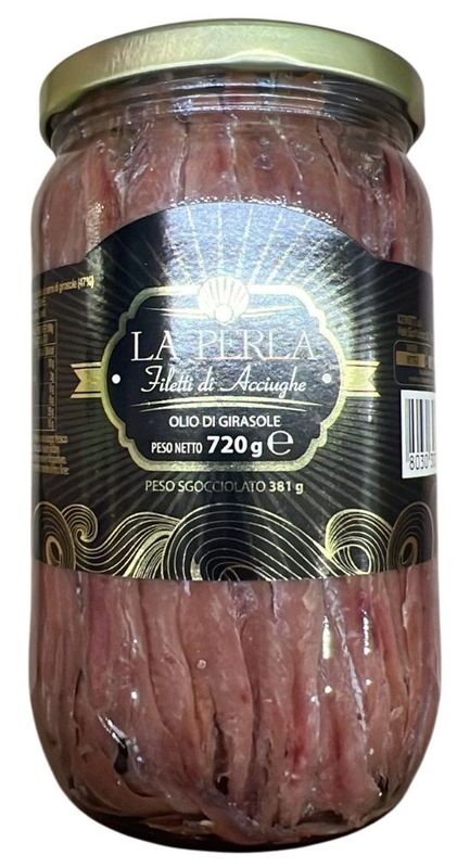 Filetti di Acciughe La Perla 720g Filetti di Acciughe La Perla 720g