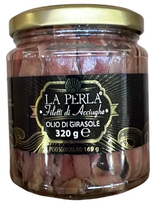 Filetti di Acciughe La Perla 320g Filetti di Acciughe La Perla 320g