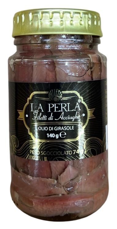 Filetti di Acciughe La Perla 140g Filetti di Acciughe La Perla 140g