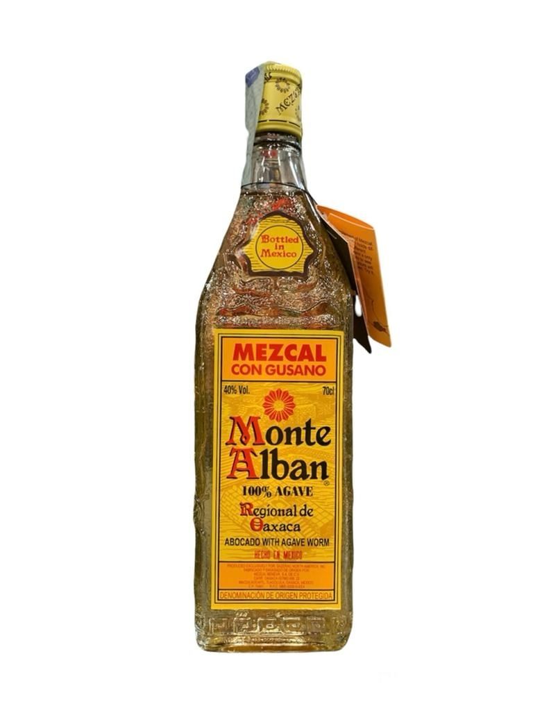 Monte Alban Mezcal con Gusano 70cl 40% Monte Alban Mezcal con Gusano 70cl 40%