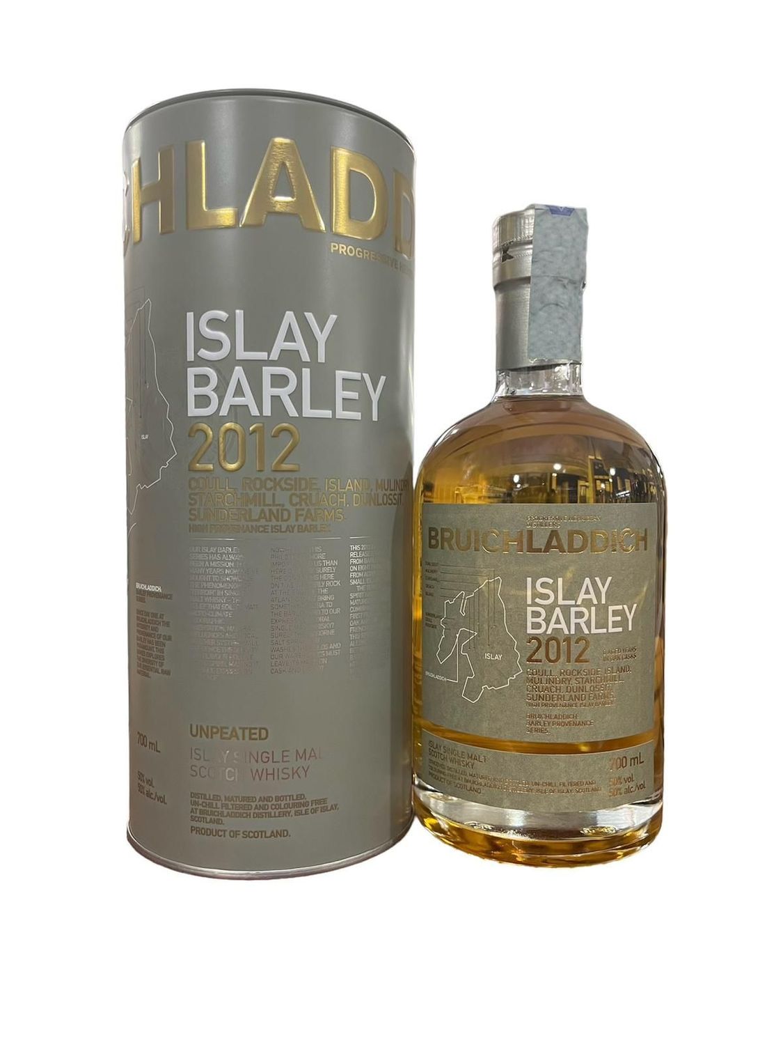 Bruichladdich Islay Barley 2012 Scotch Whisky Single Malt 70cl 50% Bruichladdich Islay Barley 2012 Scotch Whisky Single Malt 70cl 50%