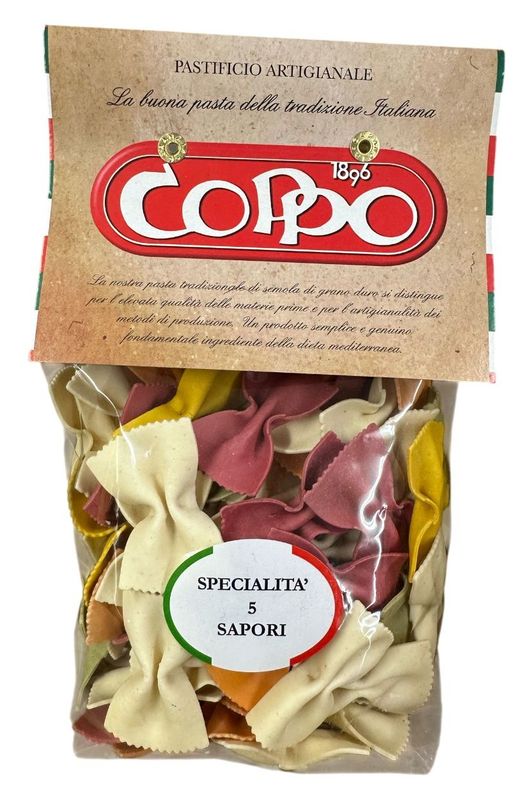 Pasta Coppo Farfalle 5 Sapori 250g