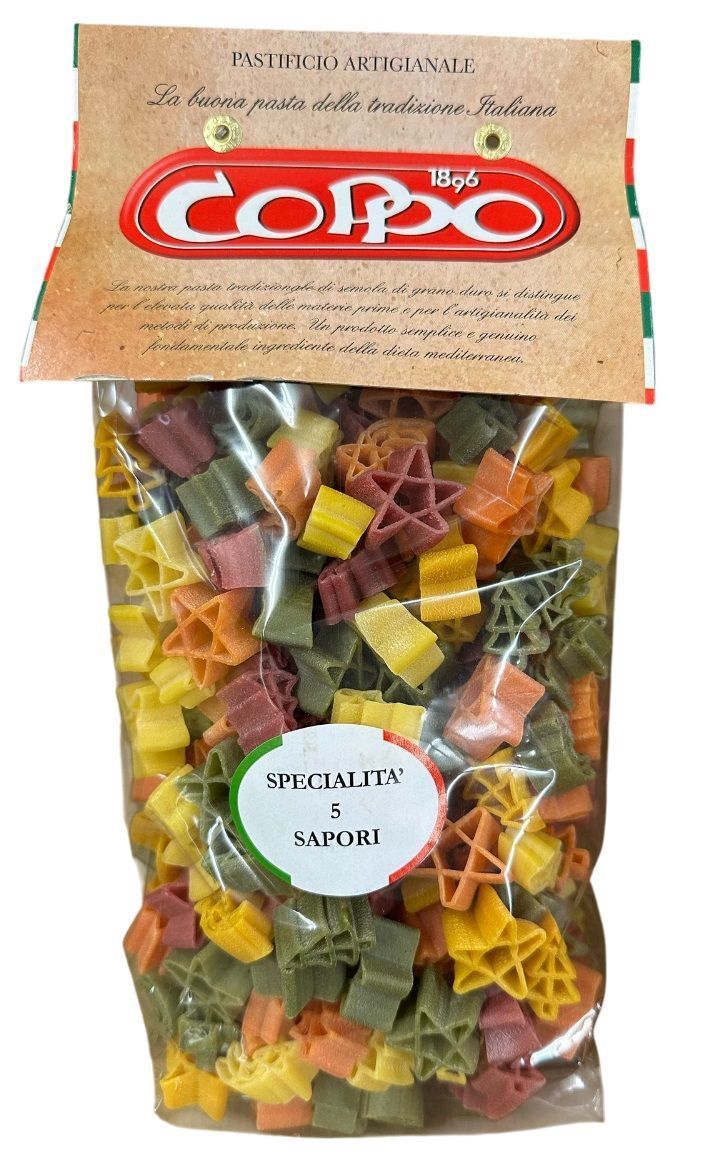 Pasta Coppo Stelle di Natale 5 Sapori 500g Pasta Coppo Stelle di Natale 5 Sapori 500g